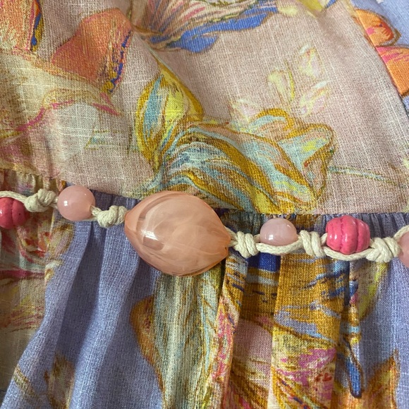 Zimmermann Belted Cotton Tiered Dress -perfect for special occasions - Picture 12 of 14